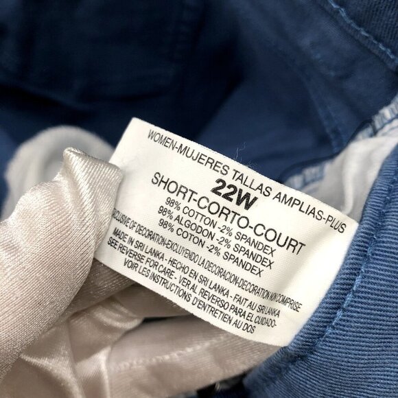 Gloria Vanderbilt Amanda Jeans Womens 22WP Short Blue Straight High Rise - Picture 11 of 11